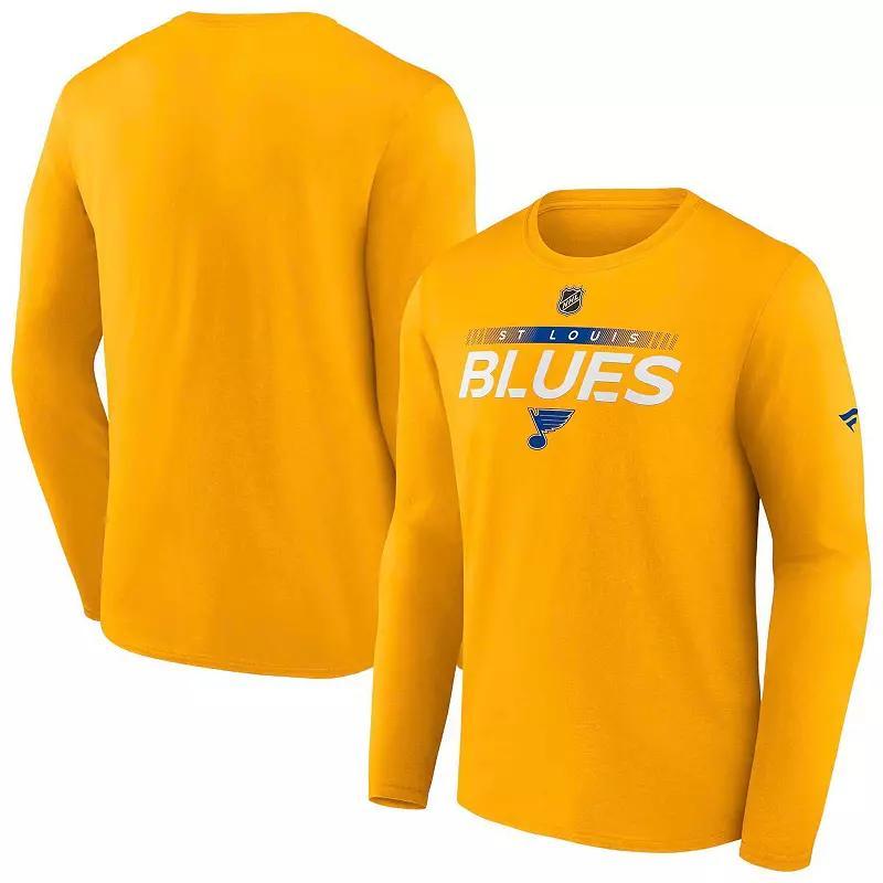 Mens Fanatics St. Louis Blues Authentic Pro Core Collection Prime Wordmark Long Sleeve T-Shirt Product Image