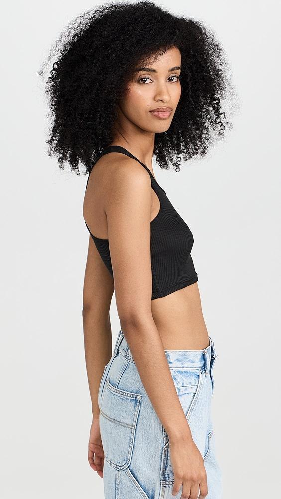 Alexander Wang Womens Cropped Classic Racer Tank | Shopbop Product Image