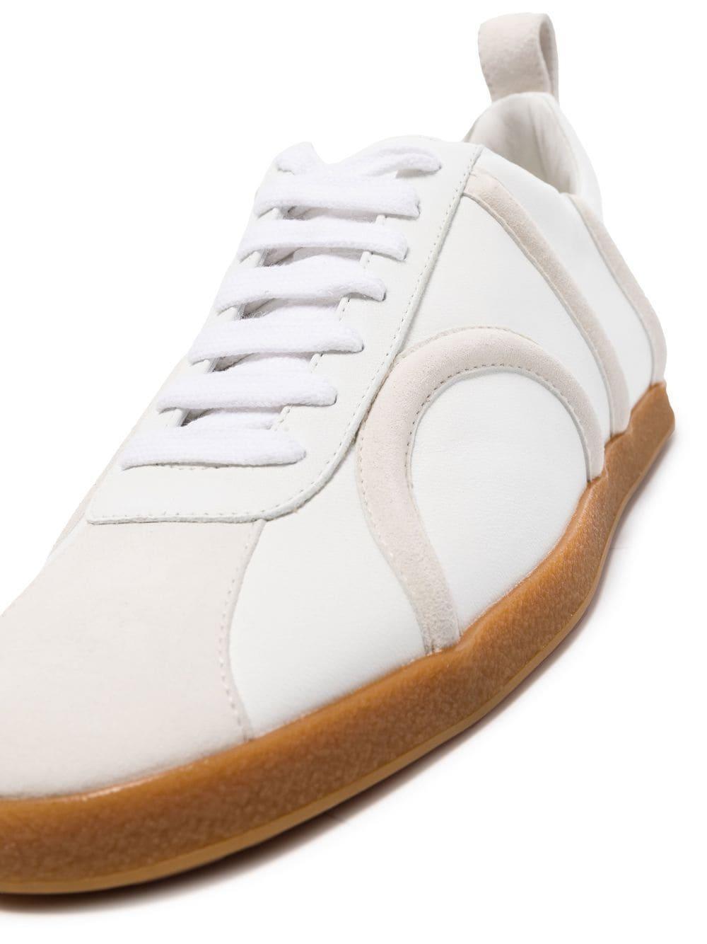 Leather Sneakers In White Product Image