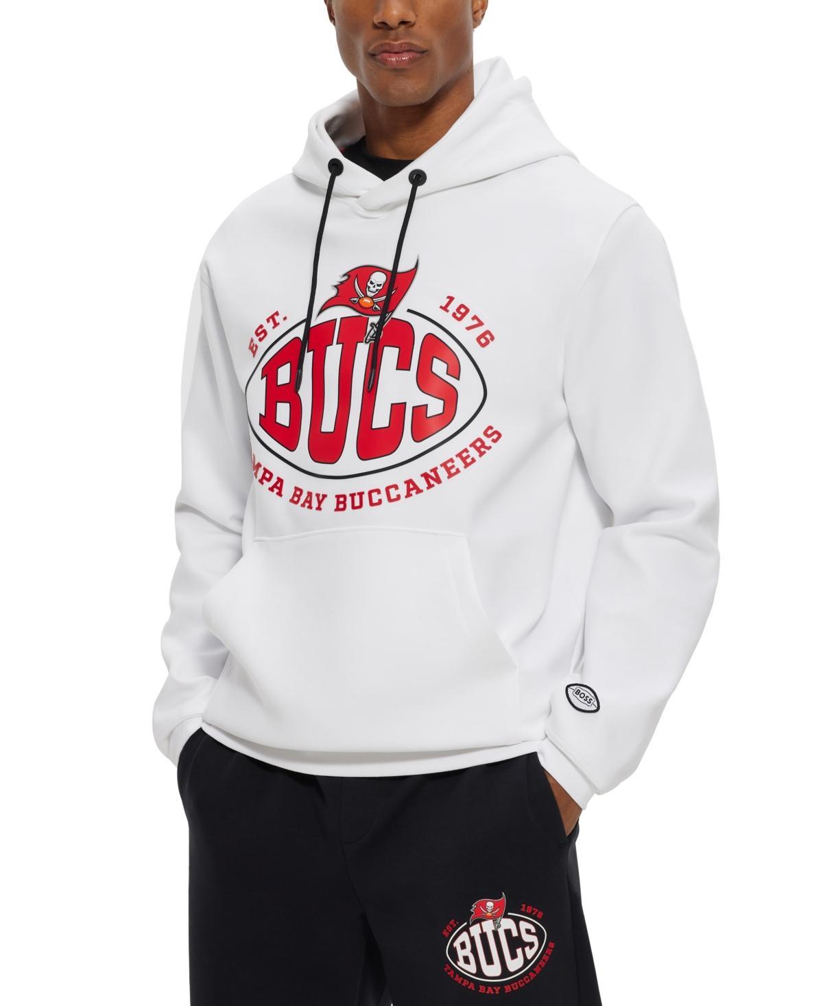 Boss Nfl Atlanta Falcons Cotton Blend Printed Regular Fit Hoodie Product Image