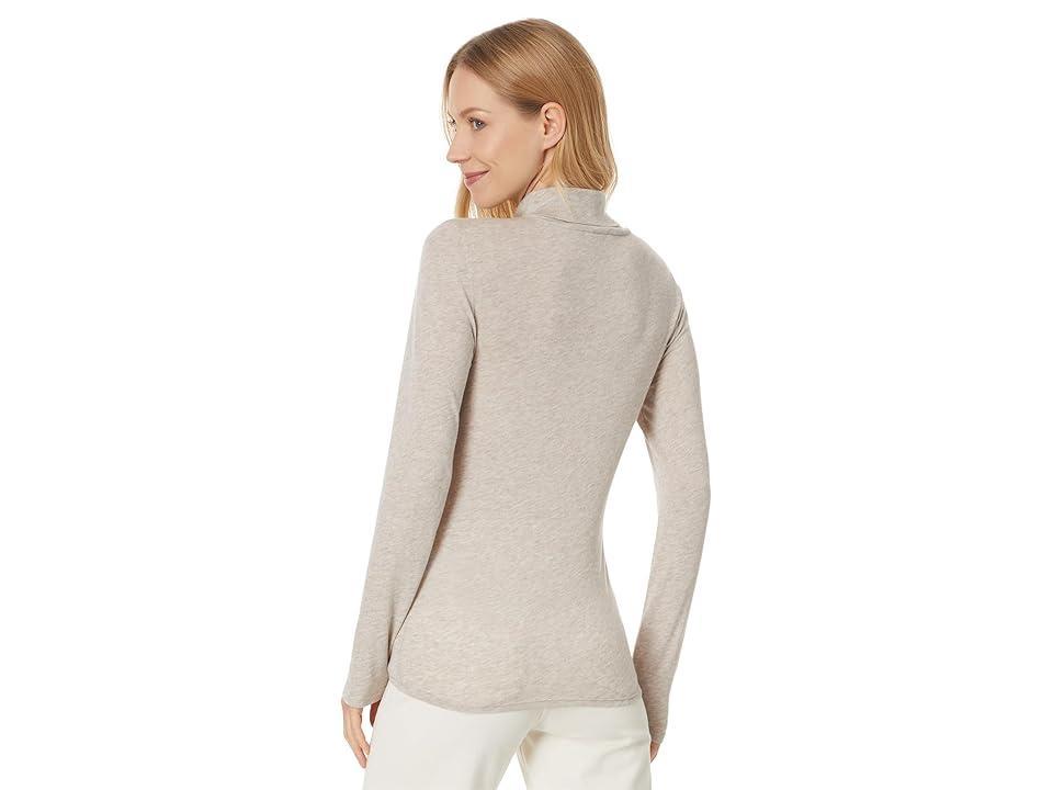 Eileen Fisher Turtle Neck Top (Dove) Women's Clothing Product Image