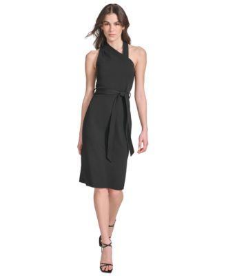 Women's Belted Sheath Dress Product Image