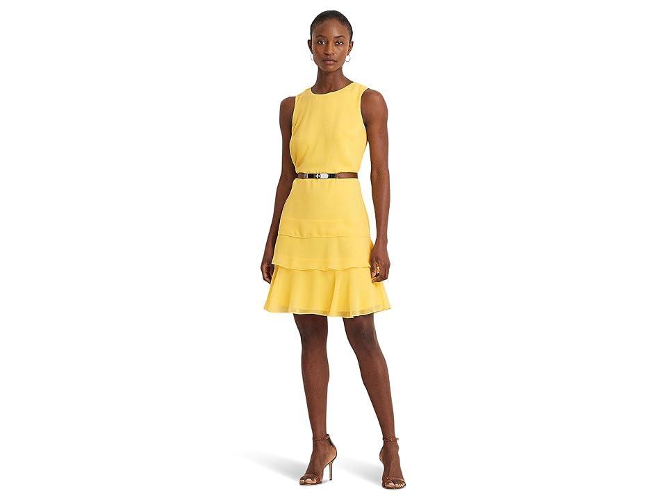 Lauren Ralph Lauren Womens Georgette Shift Dress Product Image