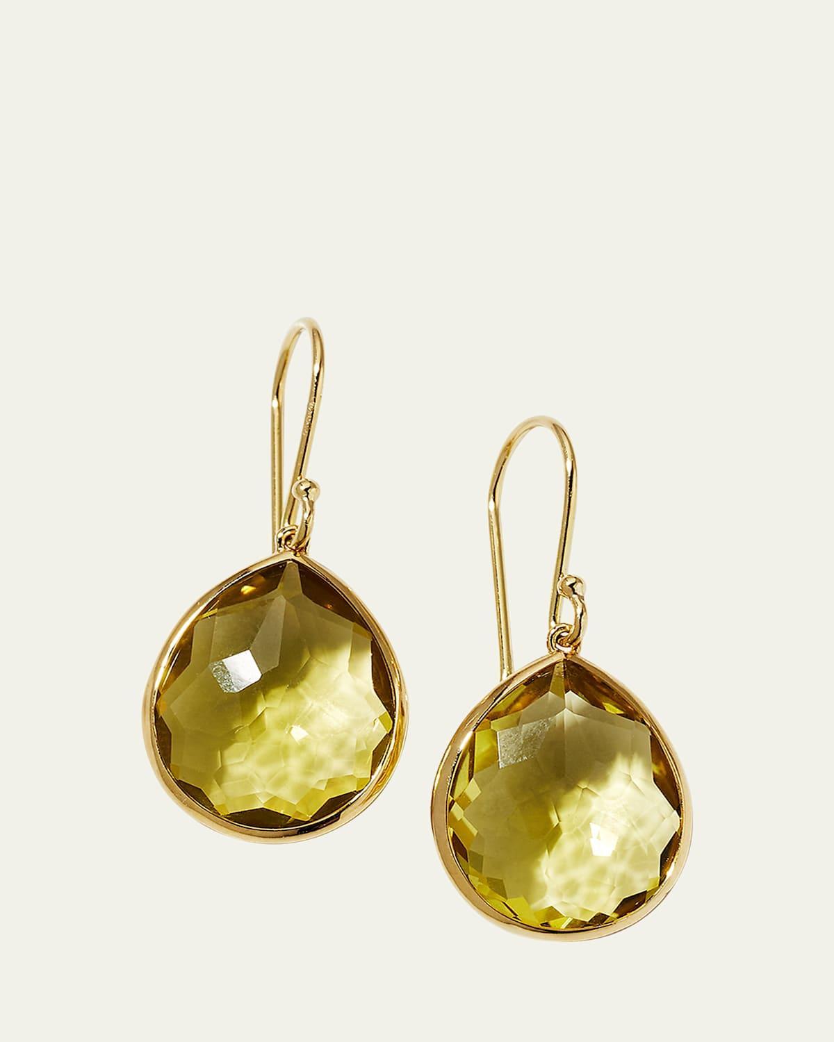 Small Teardrop Earrings in 18K Gold Product Image