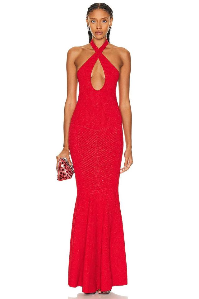 retrofete Verona Dress Red. (also in L, XL). Product Image