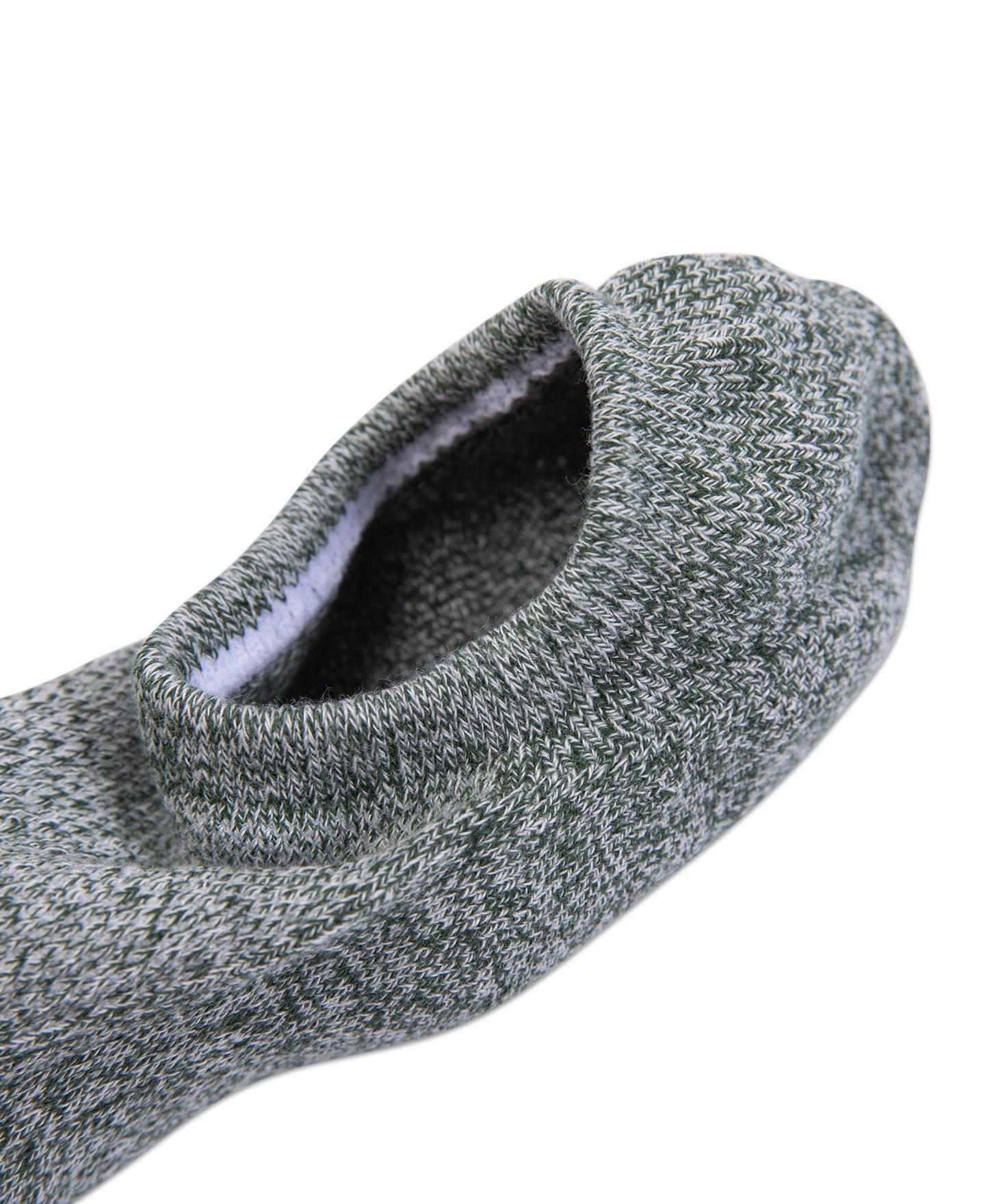 Colored Cotton No Show Socks - Sage Green Product Image