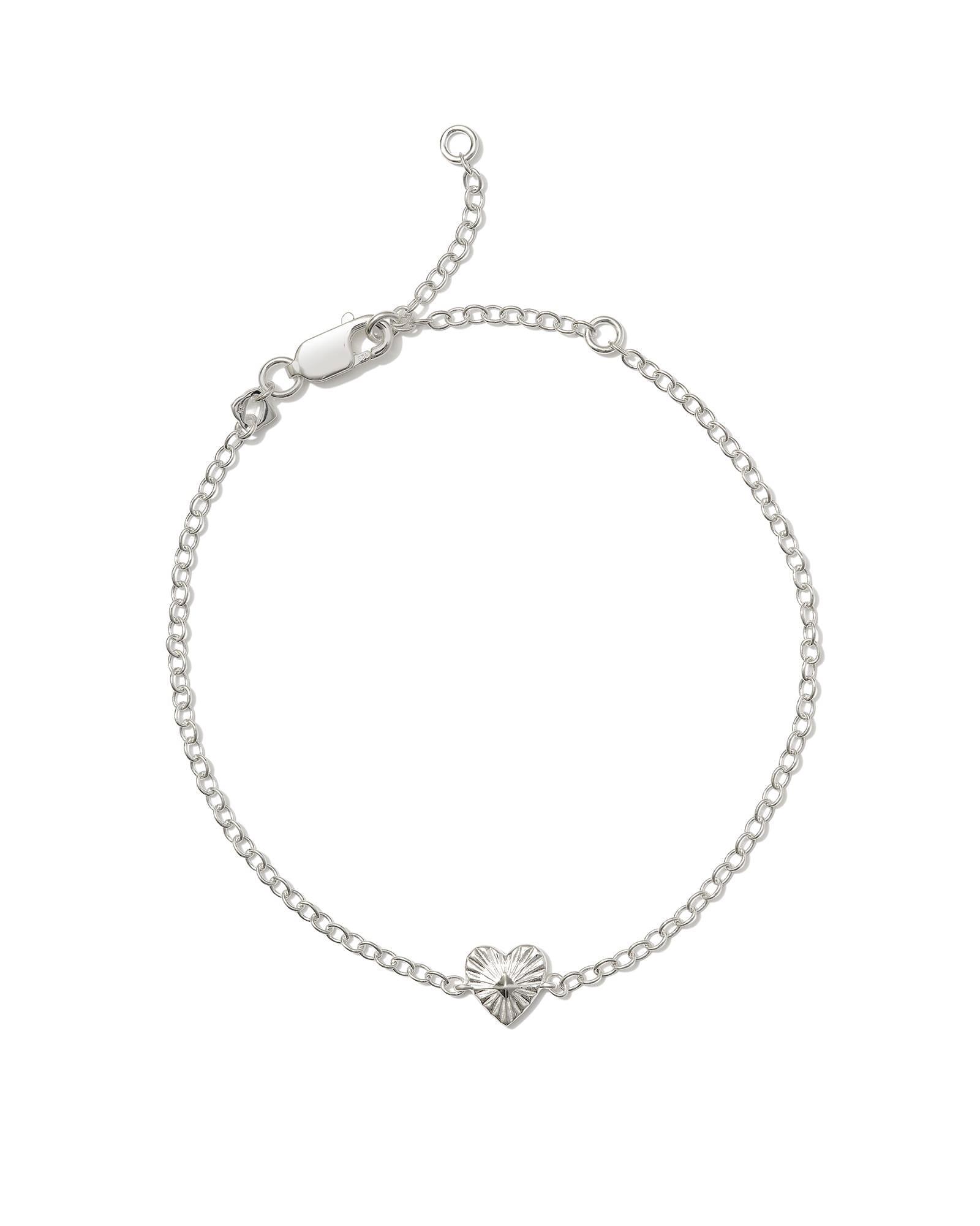 Kendra Scott Maia Heartburst Delicate Bracelet (Sterling ) Bracelet Product Image