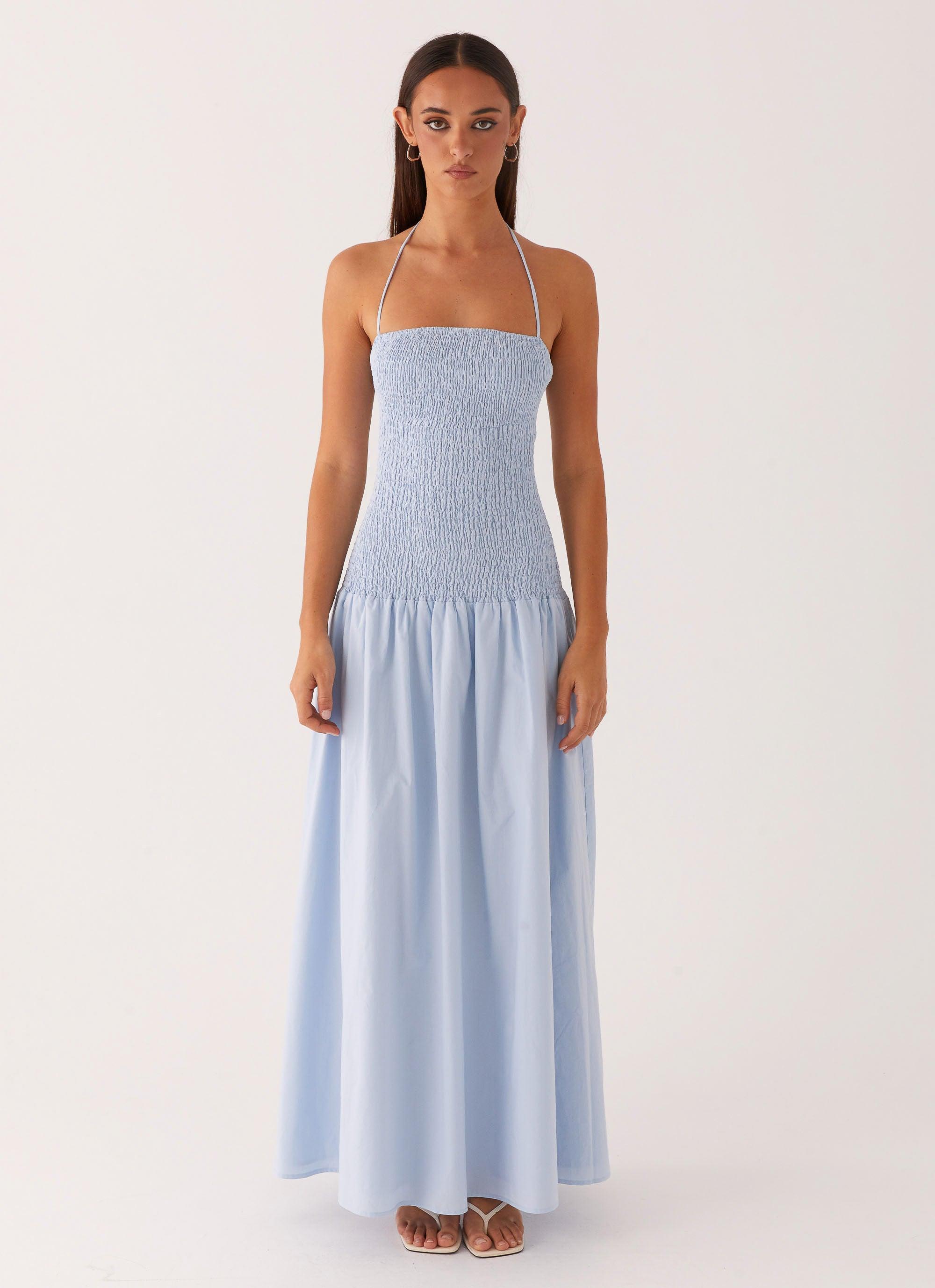 Zahra Maxi Dress - Blue Product Image