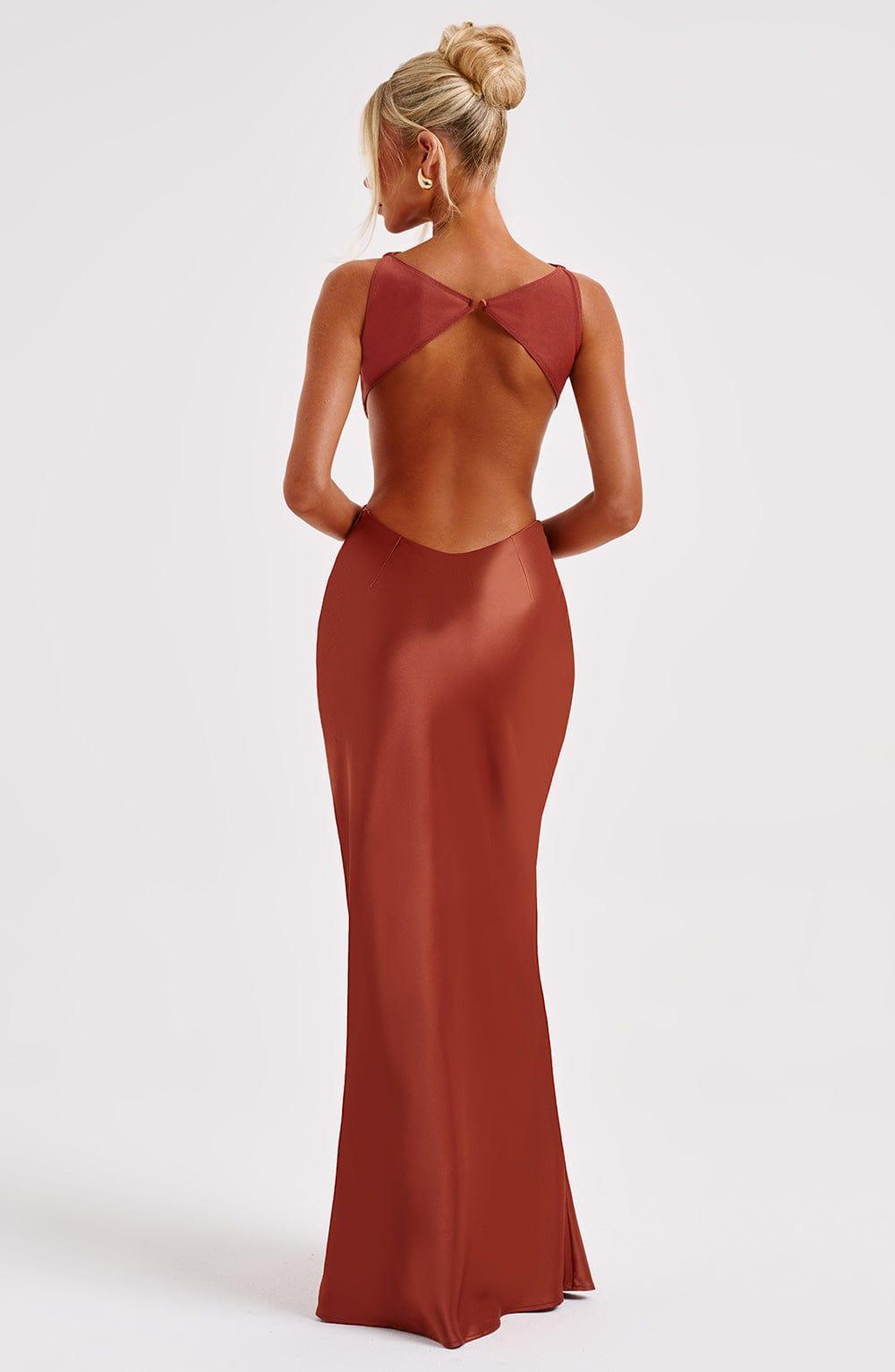 Yves Maxi Dress - Rust Product Image