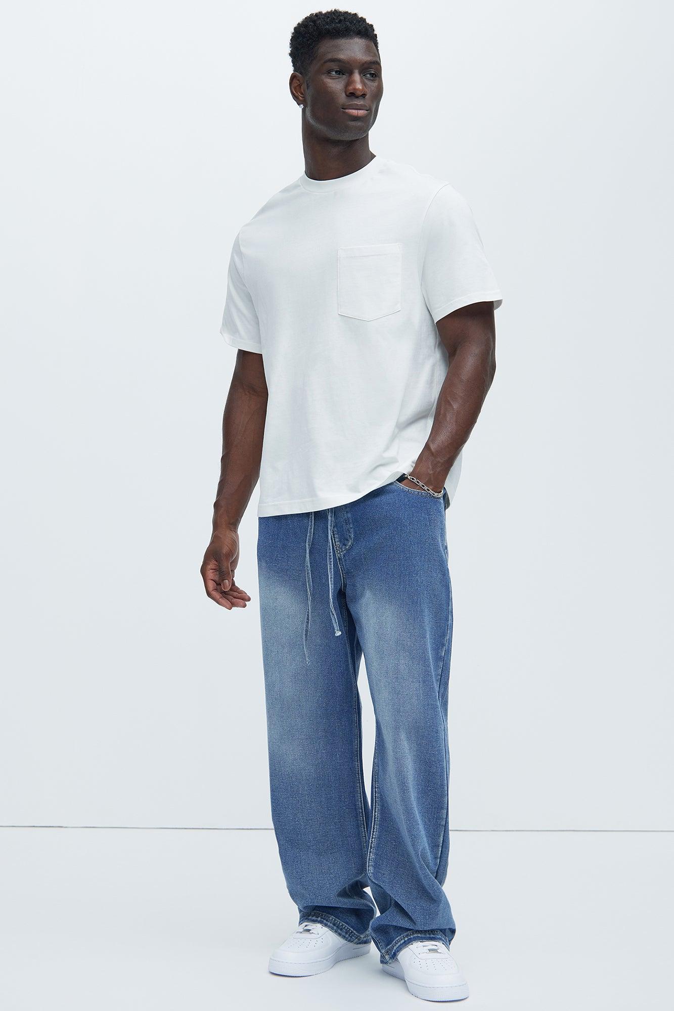 Essential Pocket Crew Tee - White Product Image