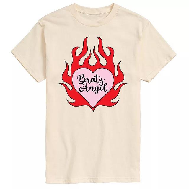 Mens Bratz Angel Flaming Heart Graphic Tee Product Image