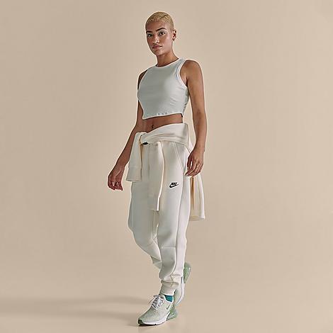 Nike Womens Nike NSW Tech Fleece MR Joggers - Womens Pale Ivory/Black Product Image