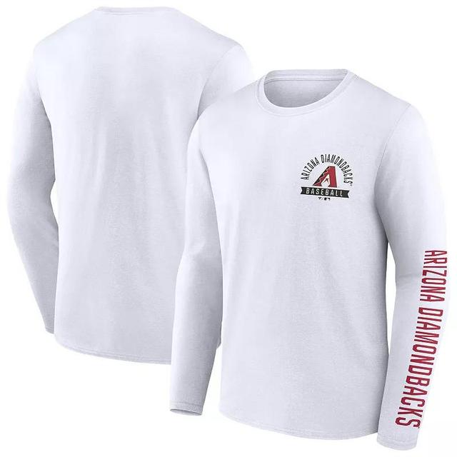 Mens Fanatics Arizona Diamondbacks Press Box Long Sleeve T-Shirt Product Image