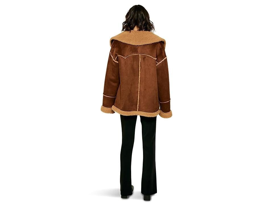 line and dot Jackson Coat (Walnut) Women's Jacket Product Image