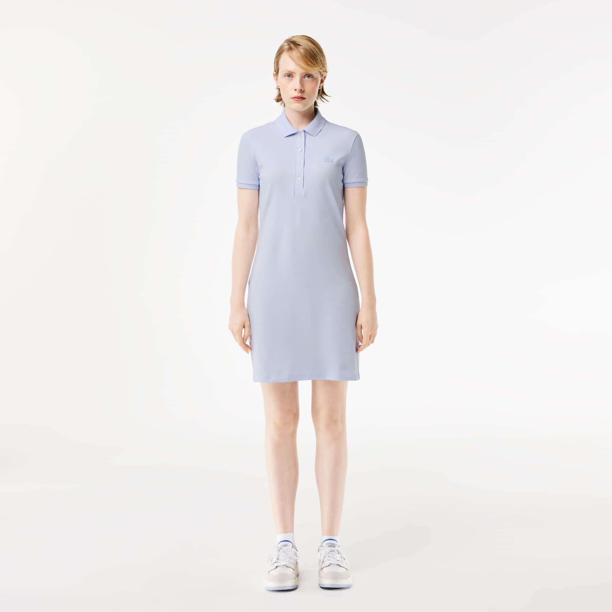 Stretch Piqué Polo Dress Product Image