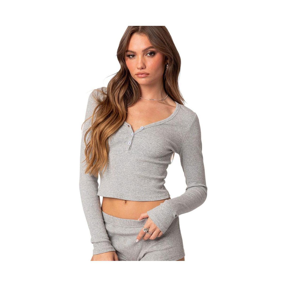 Edikted Womens Rebekah Ribbed Top Product Image