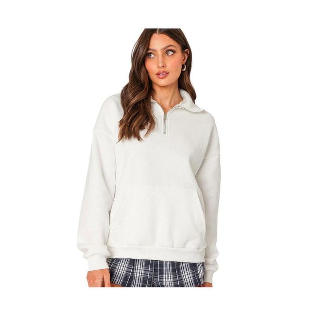 Womens Oversized quarter zip sweatshirt Product Image