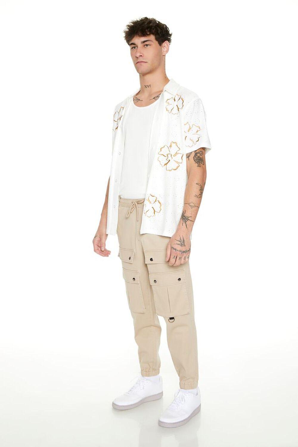 Twill Studded Cargo Joggers | Forever 21 Product Image