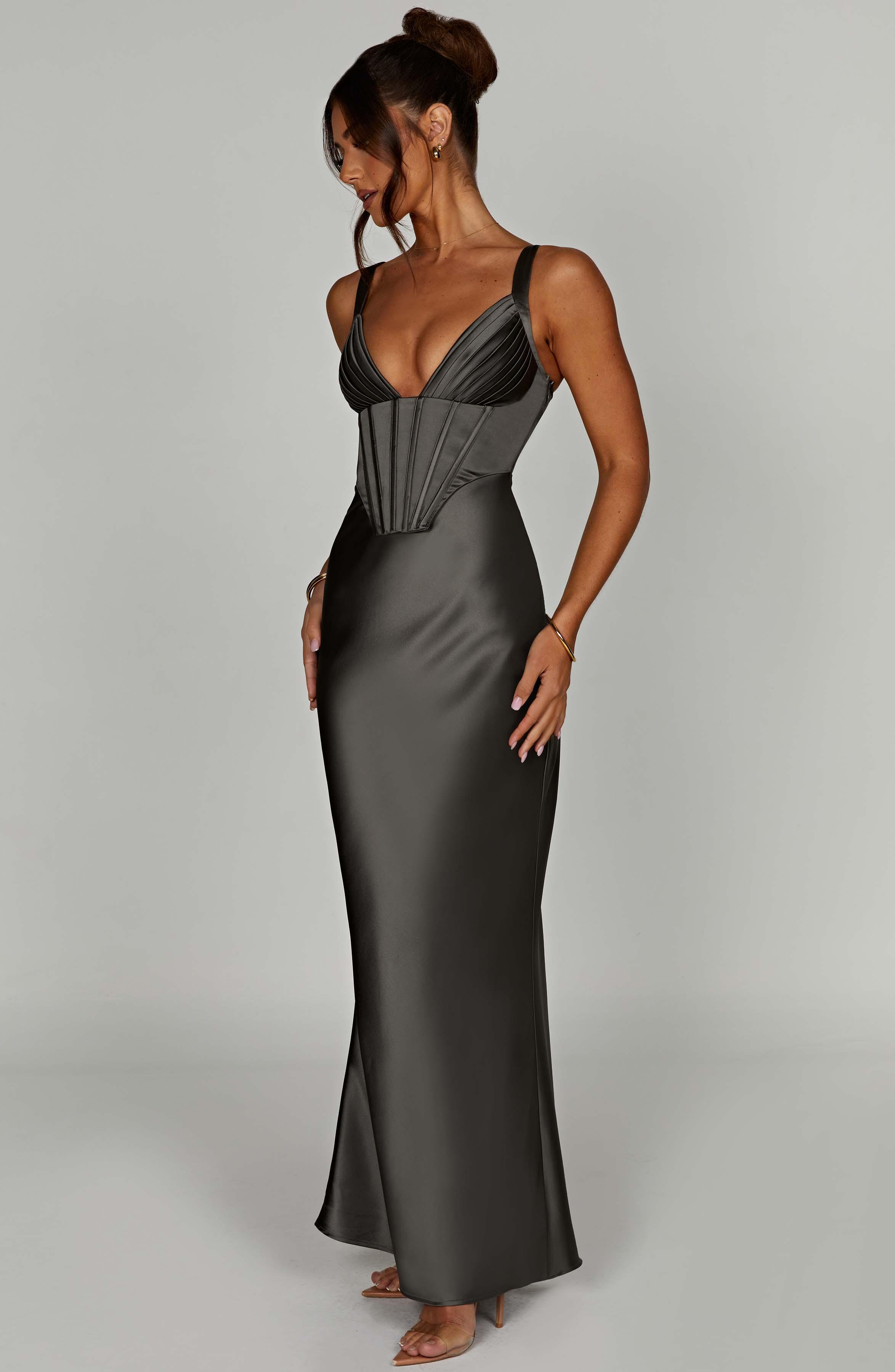 Shae Maxi Dress - Charcoal Product Image