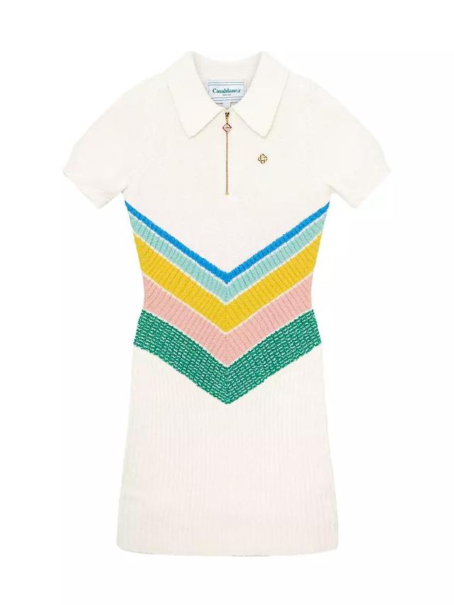 Chevron Boucle-Knit Tennis Minidress Product Image