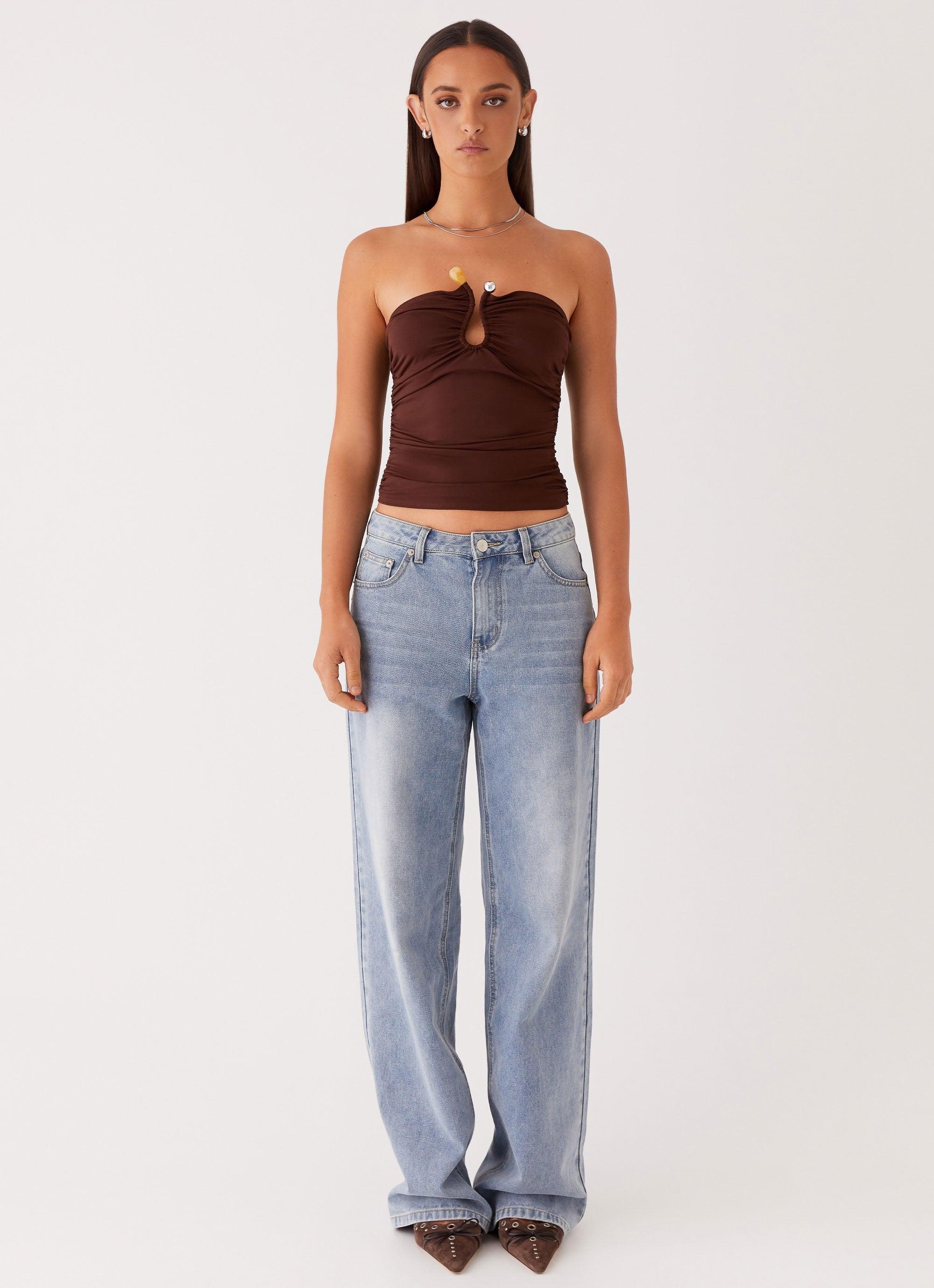 Rudy Tube Top - Brown Product Image