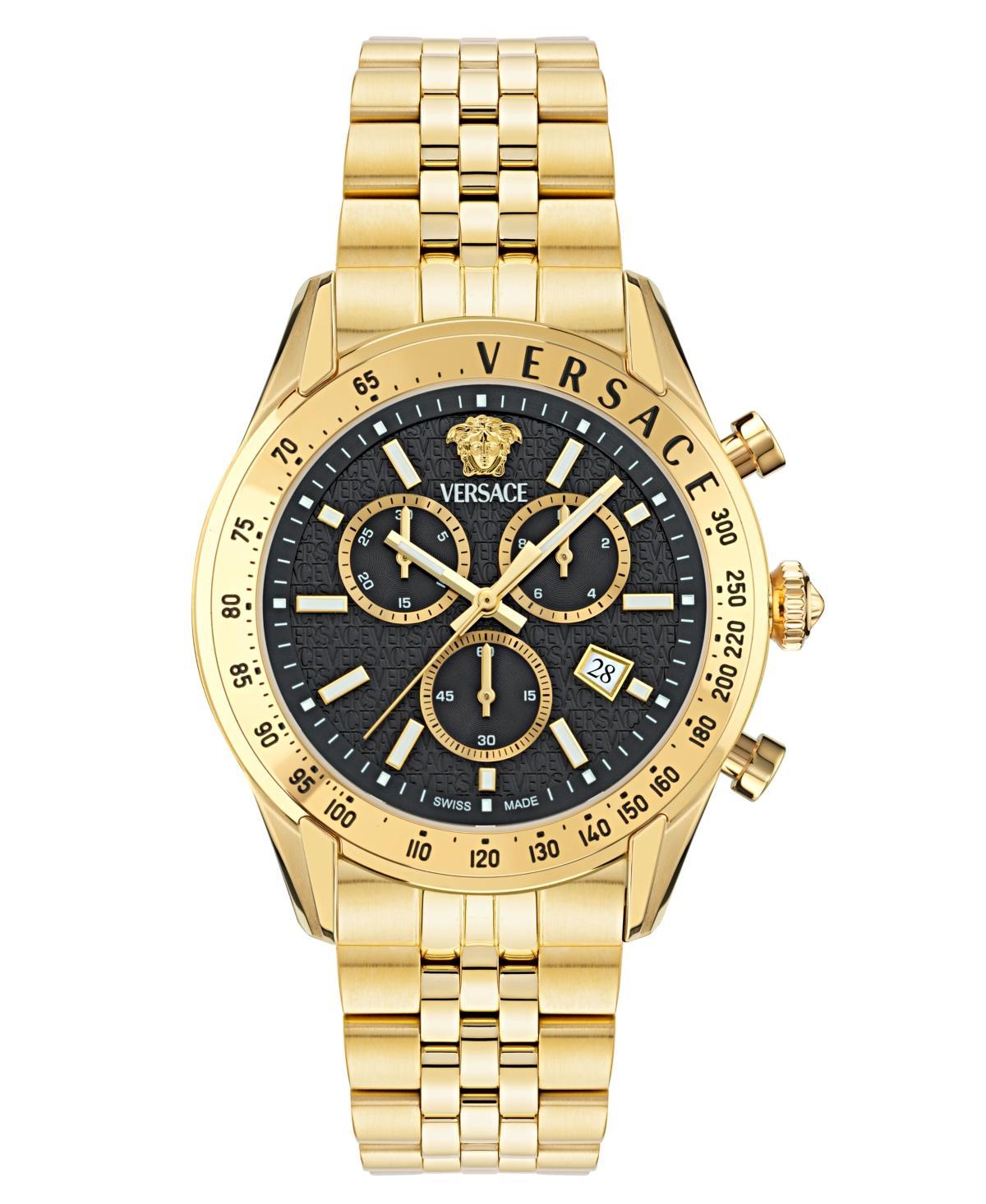 Mens Chrono Master IP Yellow Gold Bracelet Watch, 44mm Product Image