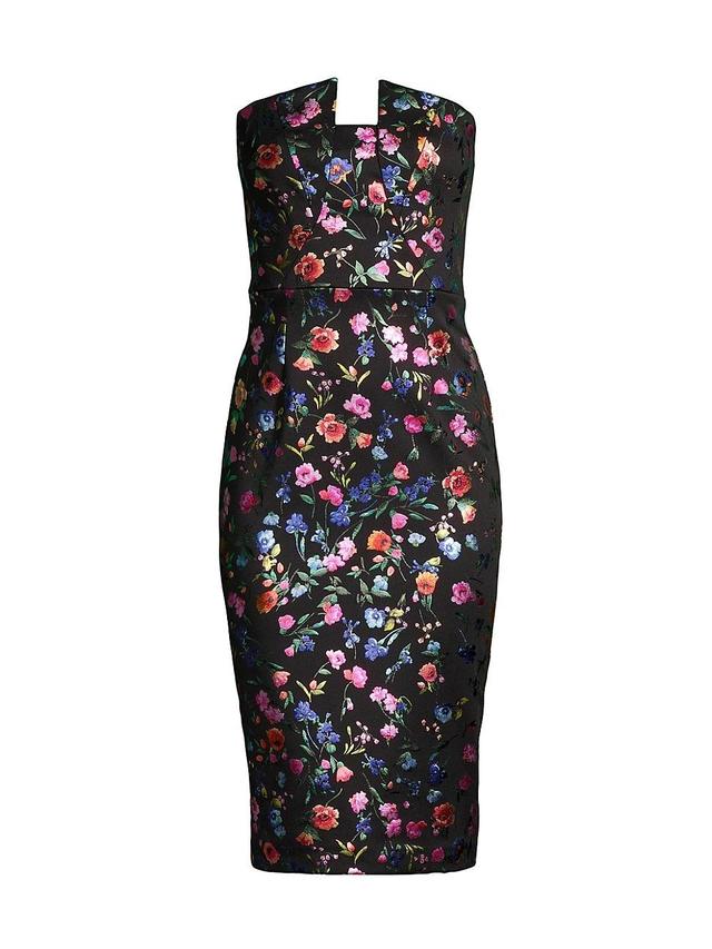 Womens Lena Floral Embroidered Sheath Dress Product Image