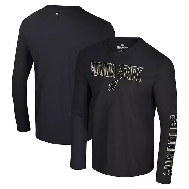 Mens Colosseum Florida State Seminoles Color Pop Active Blend 2-Hit Long Sleeve T-Shirt Product Image