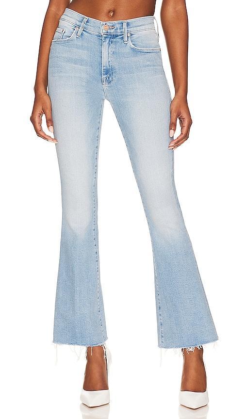 Womens Weekender Fray Mid-Rise Flared Jeans Product Image