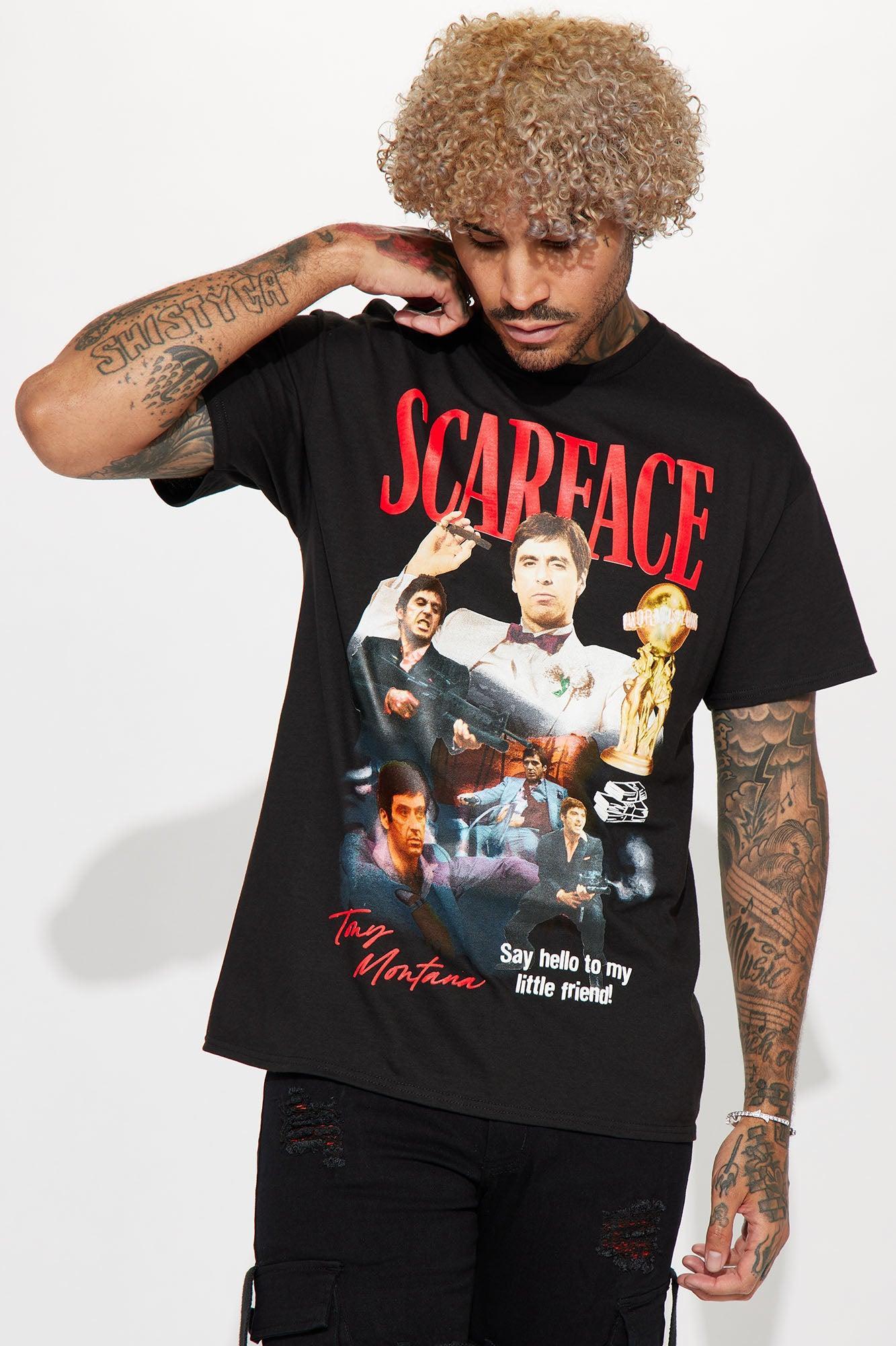 Scarface Say Hello Short Sleeve Tee - Black Product Image