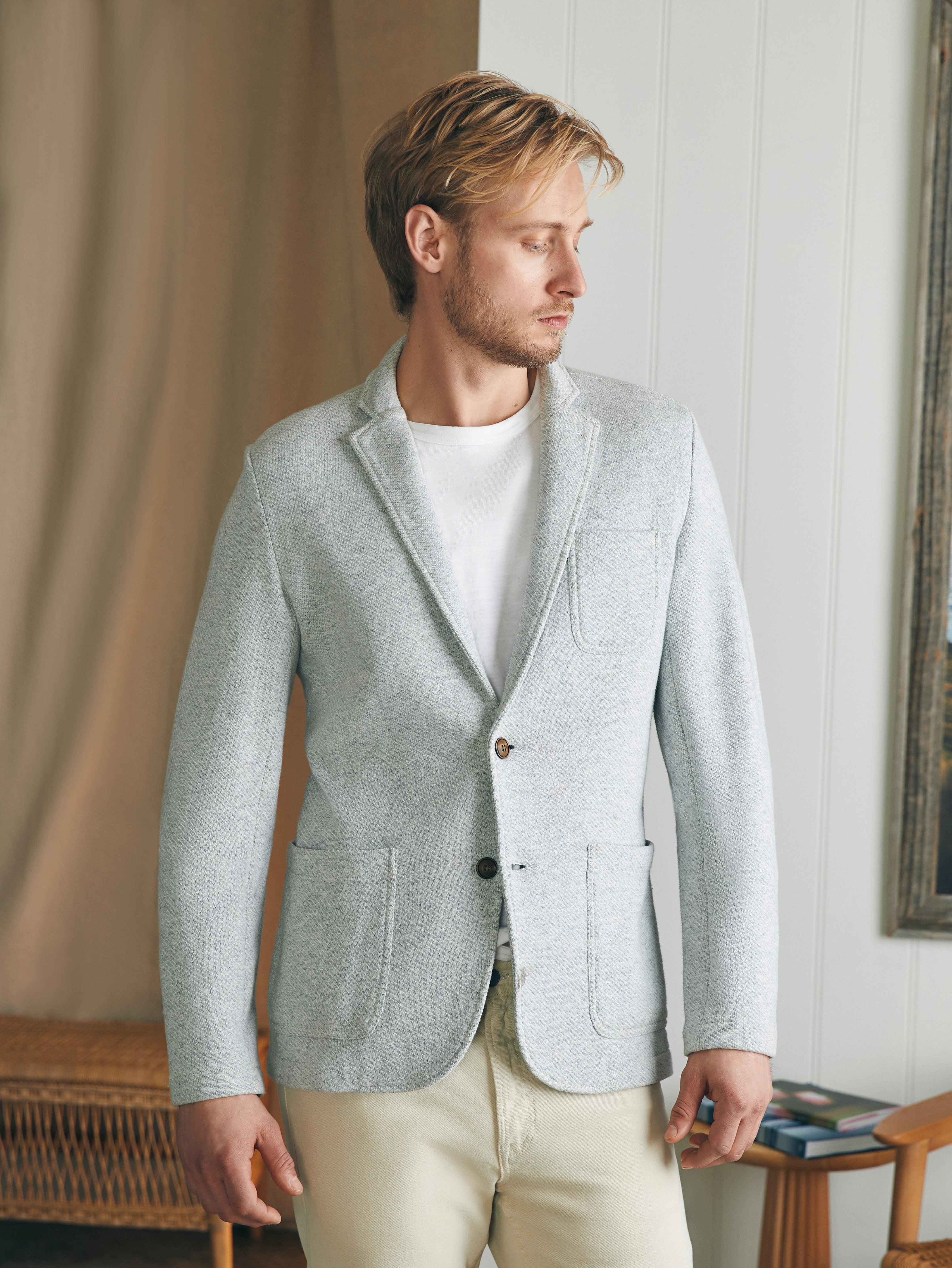 Inlet Knit Blazer - Heather Grey Male Product Image