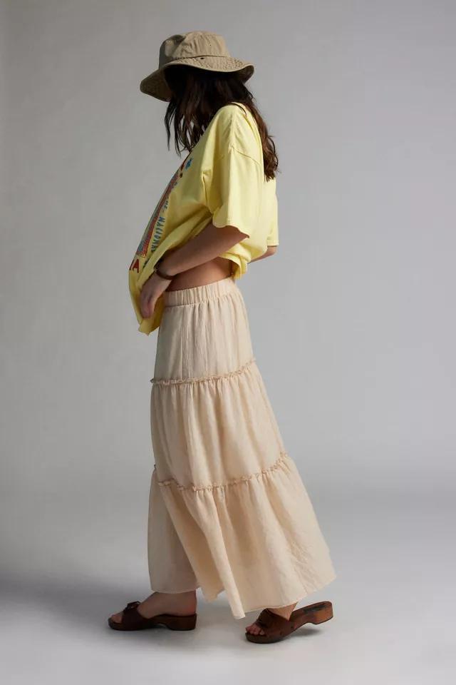 Urban Renewal Remnants Crepe Tiered Midi Skirt Product Image