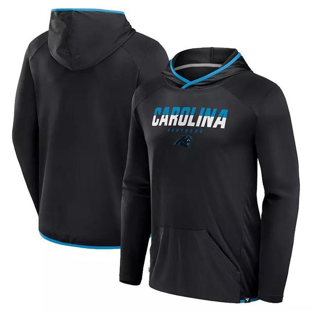 Mens Fanatics Carolina Panthers Transitional Defender Hoodie Long Sleeve T-Shirt Product Image