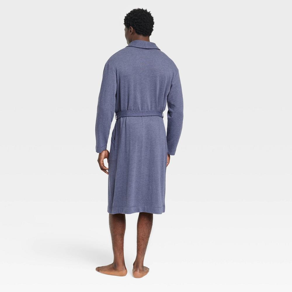 Mens Knit Robe - Goodfellow & Co Navy Blue L/XL Product Image