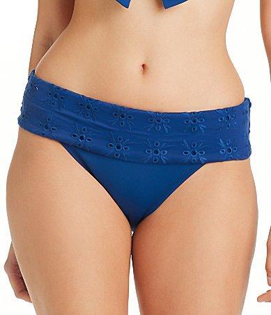 Women's Eyes Wide Open Fold-Over Hipster Bikini Bottoms  Product Image