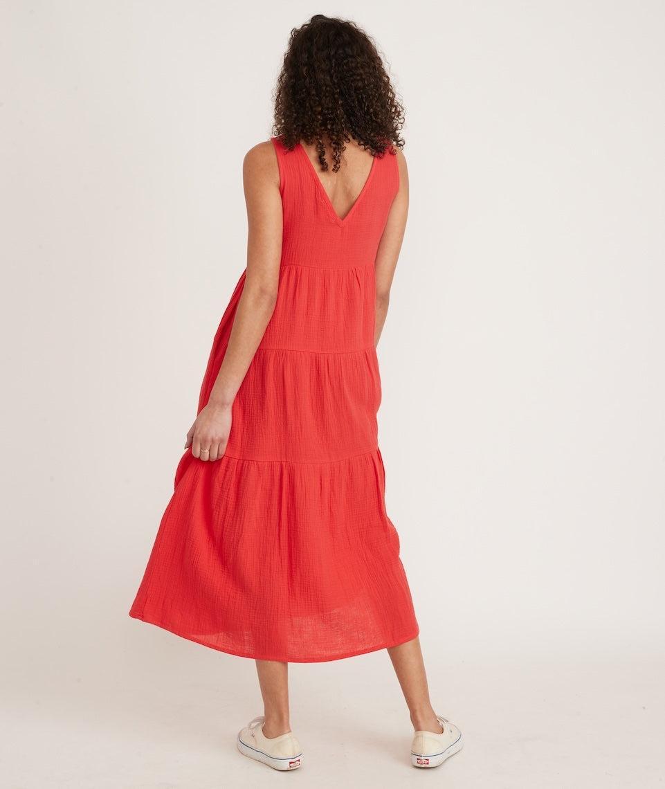 Corinne Double Cloth Maxi Dress Product Image