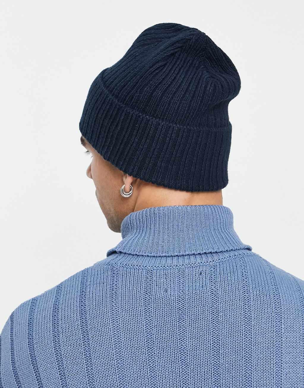 Columbia Watch Cap ribbed beanie in navy Product Image