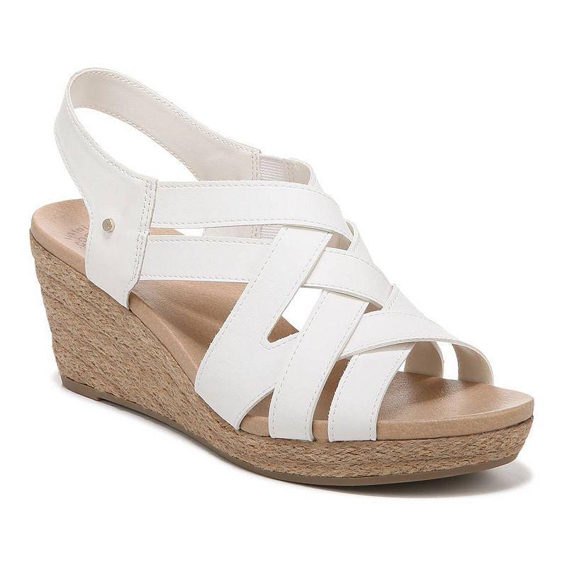 Dr. Scholls Everlasting Womens Wedge Sandals White Product Image