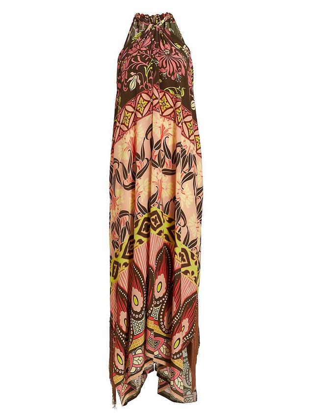 Womens Tina Sleeveless Asymmetrical Maxi Dress Product Image