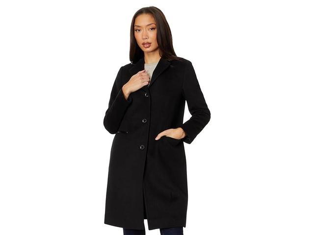 Lauren Ralph Lauren SB Wool Faux with Leather Trim Women's Clothing Product Image