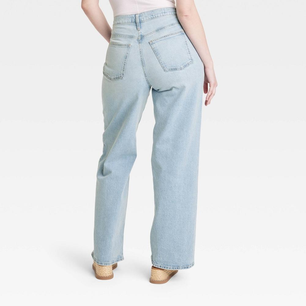 Womens High-Rise Wide Leg Jeans - Universal Thread Light Wash 16 Product Image