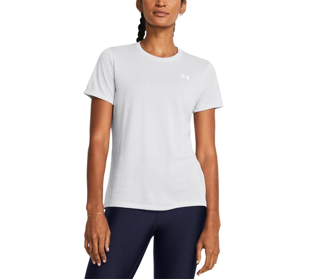 Under Armour Womens Ua Tech Tiger Short-Sleeve Tee - Viral Blue / Product Image