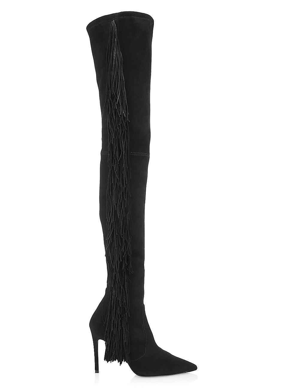 Womens Ultrastuart Fringe 100MM Suede Over-The-Knee Boots Product Image