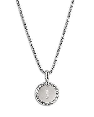 Womens Initial Charm with Pav Diamonds Product Image