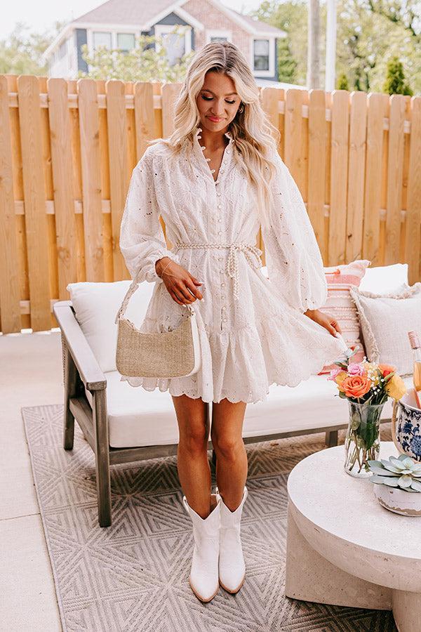 Cityscape Charm Eyelet Mini Dress Product Image