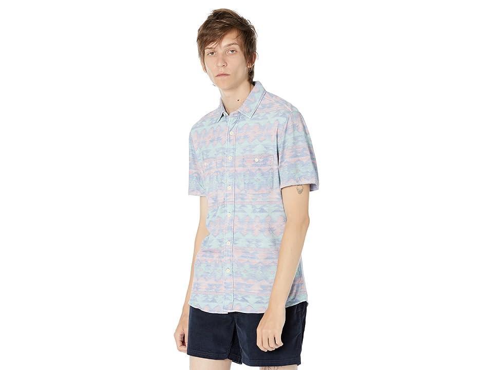 Faherty DGF Short Sleeve Knit Seasons Shirt (Summer Six Rivers) Men's Clothing Product Image