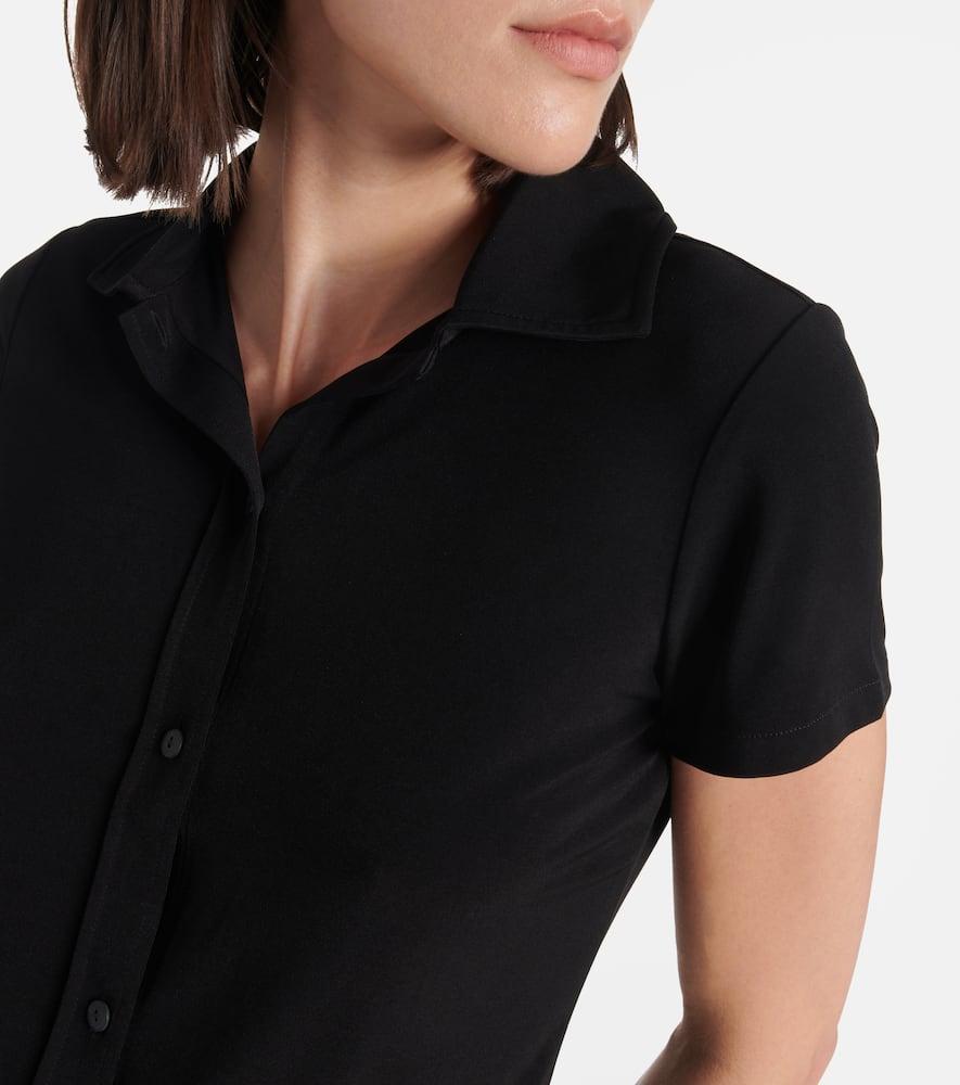 Button-down Top In Black Product Image