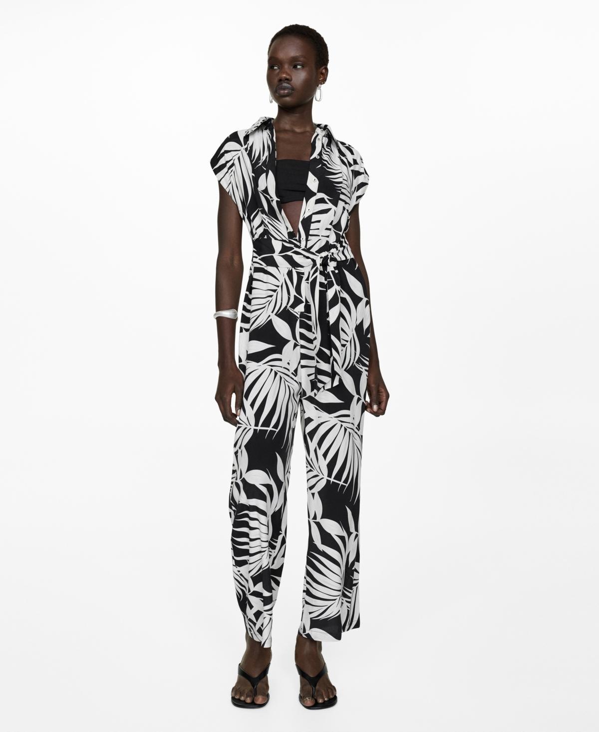 Women's Bow Detail Printed Jumpsuit product image