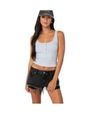 Edikted Womens Tiana Henley Tank Top product image