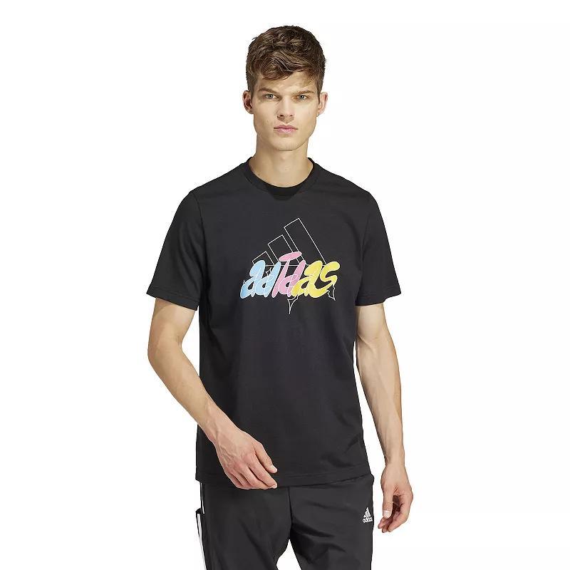 Mens adidas Sportswear Illustrated Badge Graphic Tee Product Image